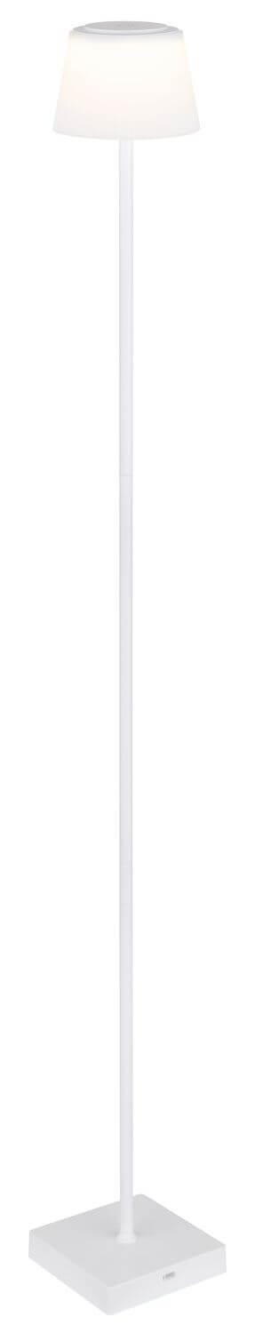Lampadaire extérieur Gregoir blanc mat