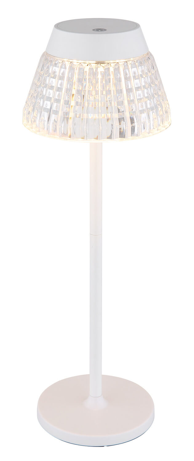 Lampe à poser Lora blanche mat
