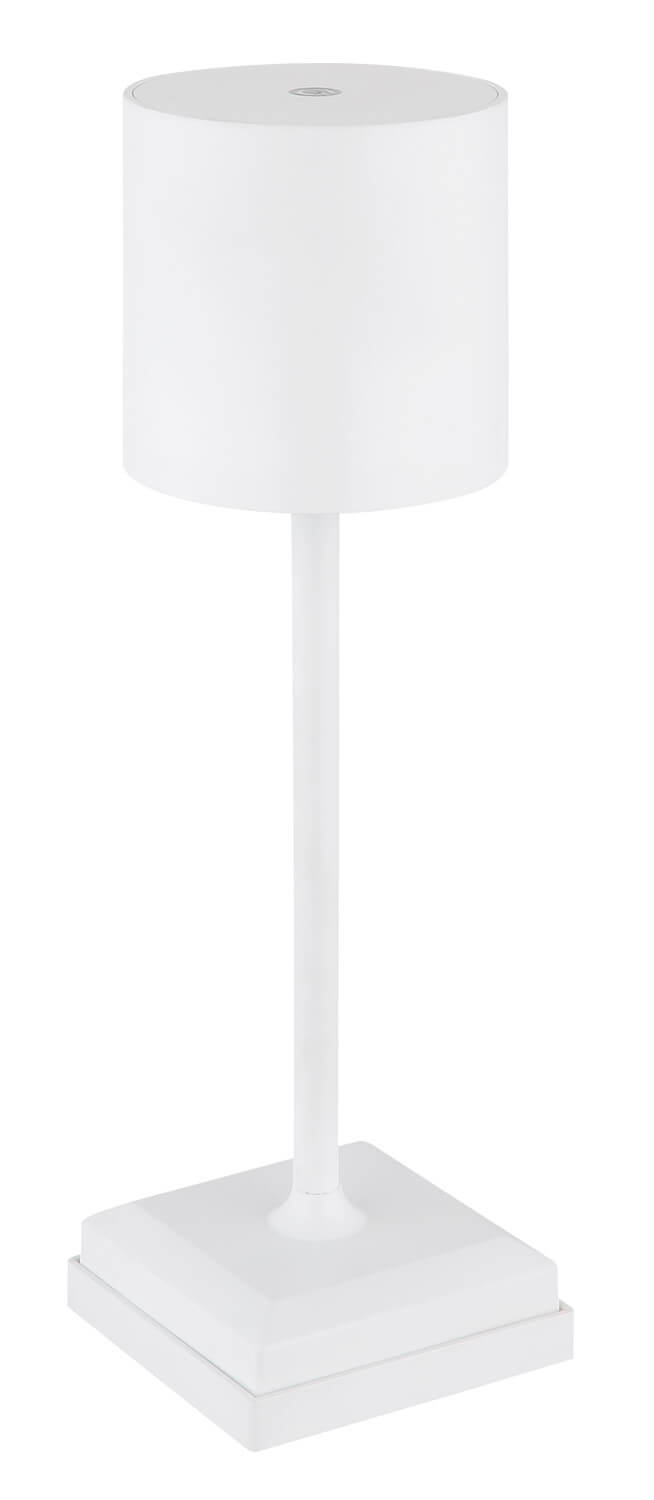 Lampe à poser Dixon blanche mat