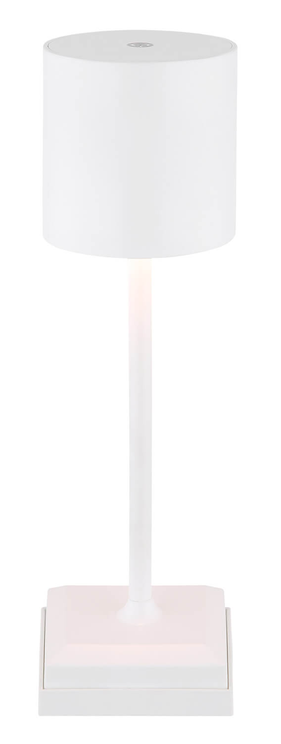 Lampe à poser Dixon blanche mat