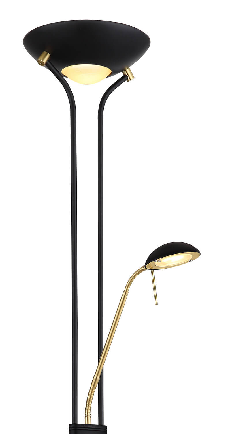 Lampadaire Leonas noir mat