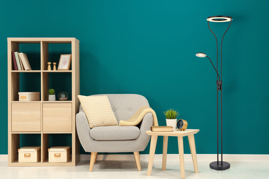 Lampadaire Ebro noir