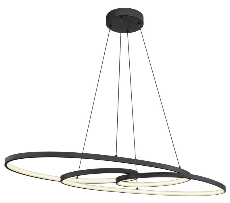Suspension Spira noire mat