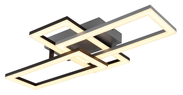 Plafonnier Sapena noir mat (67328-24O)