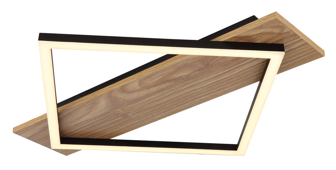 Plafonnier Beatrix I noir mat, L 52 cm (67330-18)
