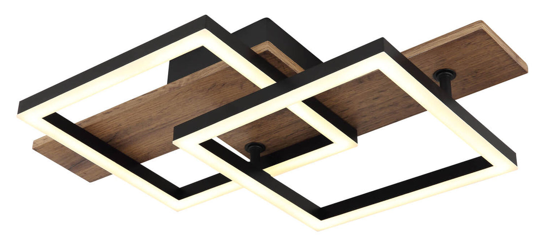 Plafonnier Jeffry noir mat
