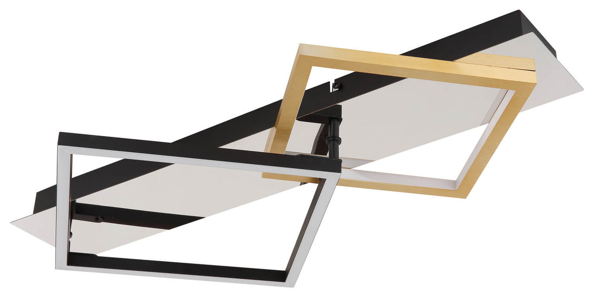 Plafonnier Lesina chromé, L 59 cm