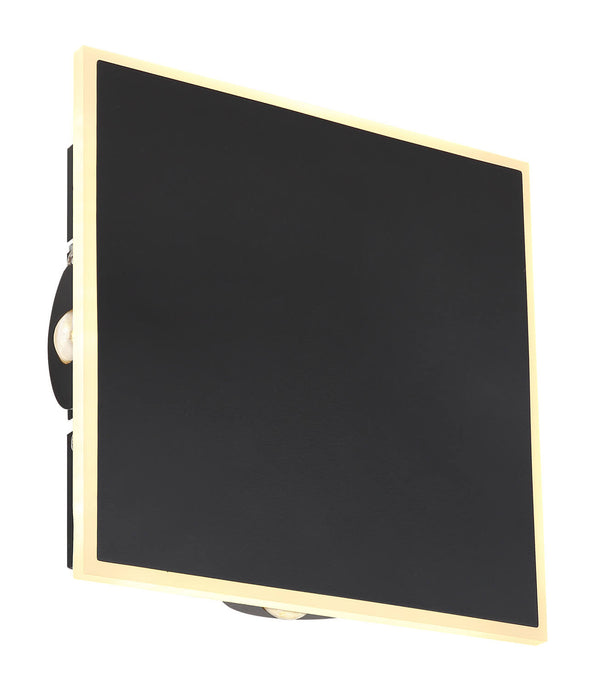 Applique murale Saidy noire mat, H 20 cm