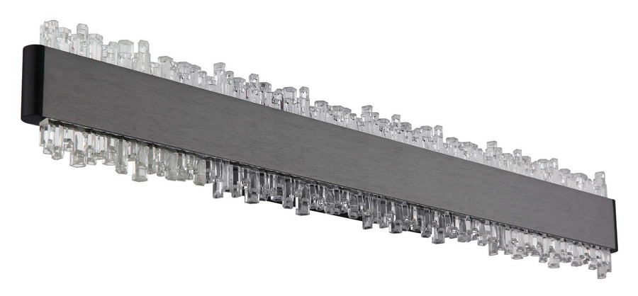 Applique murale Stalagmita noire mat, L 48 cm