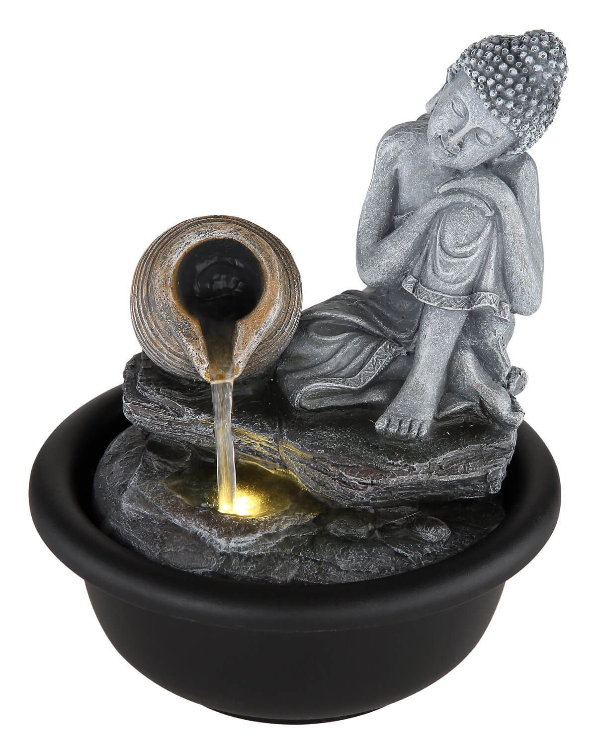 Lampe à poser Fontana noire mat