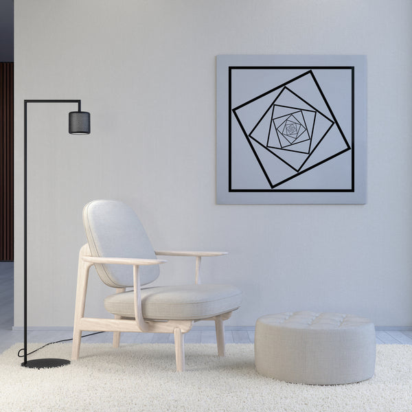 Lampadaire Grain XS, noir mat