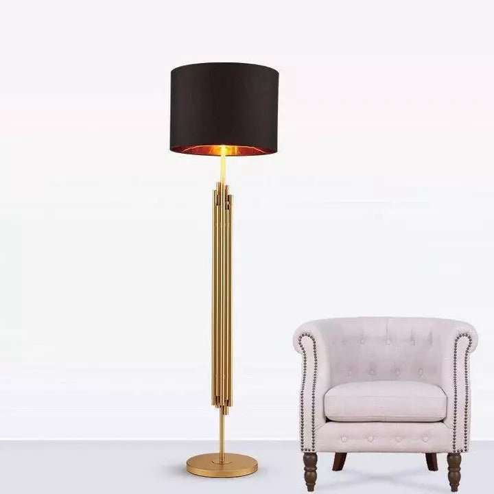 Grand Lampadaire sur Pied | Élégance Art Déco - Designix Lampadaire Grand | 165 x 45cm Blanc Froid