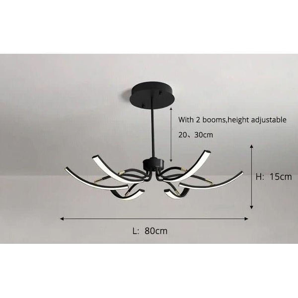 Grand Plafonnier LED Moderne Éclairage Puissant et Réglable | Lumière Zenith