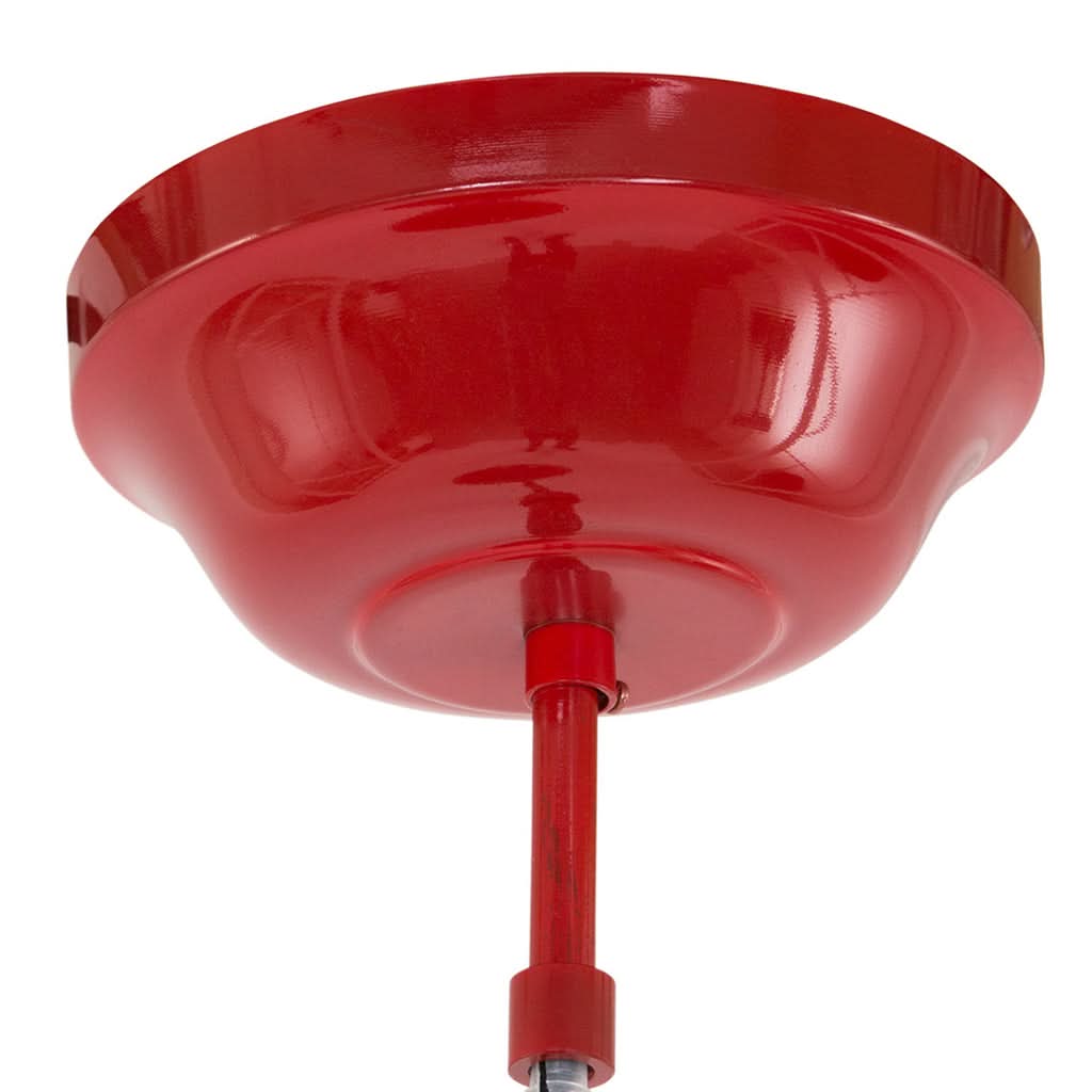 Rosace de plafond rouge de la suspension réglable Mexlite | Designix