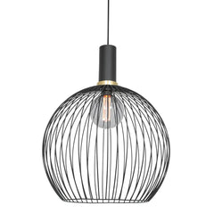 Suspension Moderne Noir Aureole
