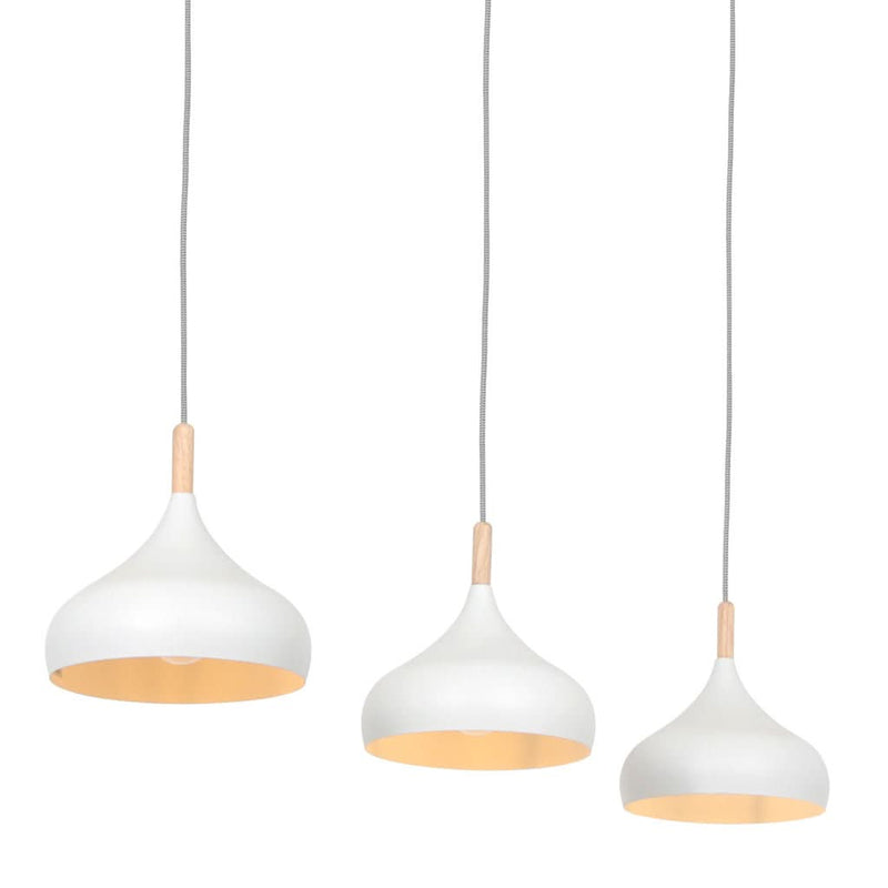 Suspension Blanche Bjorr Trois Lampes