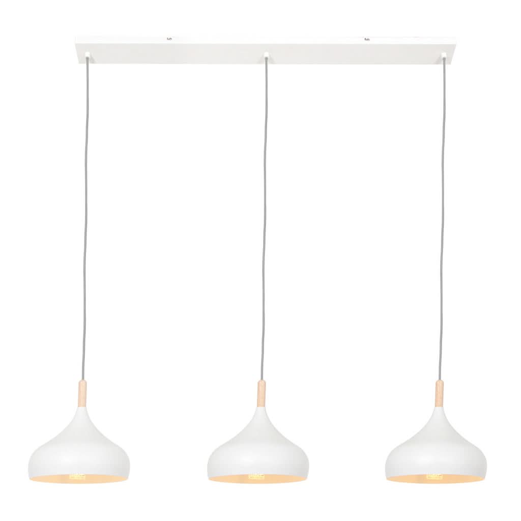Suspension Blanche Bjorr Trois Lampes