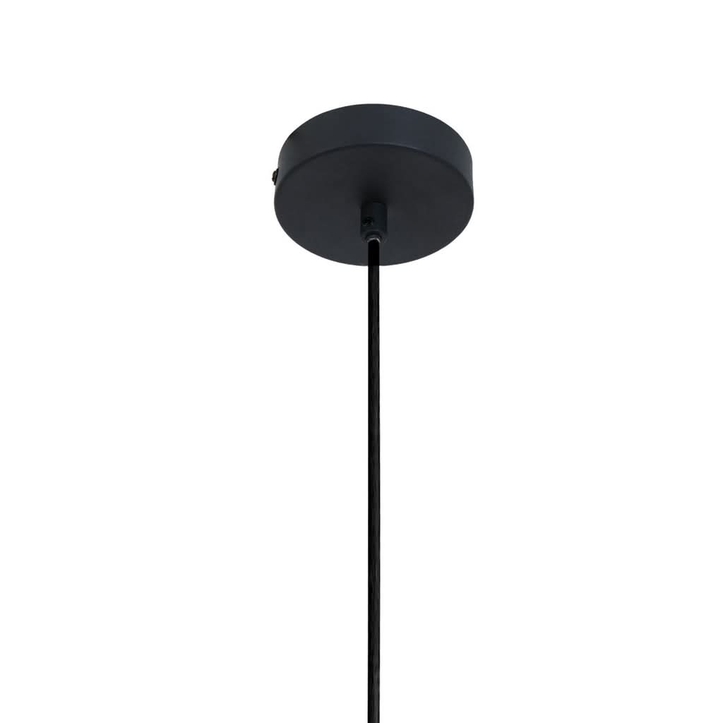 Rosace de plafond noire Ø10 cm de la suspension Black Moon | Designix