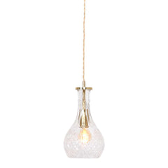 Suspension Verre Laiton Grazio
