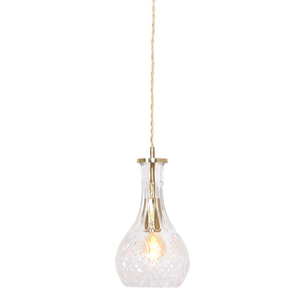 Suspension Verre Laiton Grazio