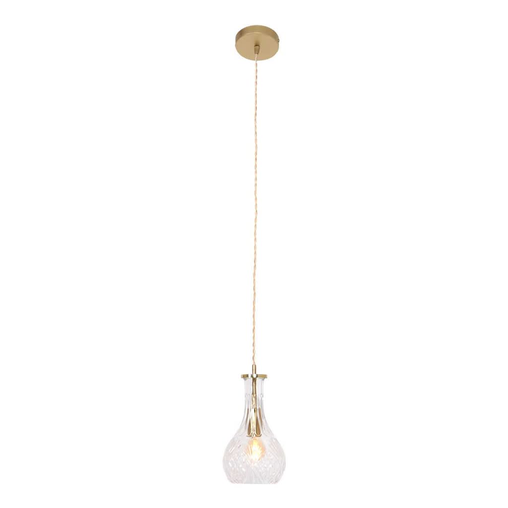 Lustre suspendu Grazio en verre 3493ME laiton | Designix - - https://designix.fr