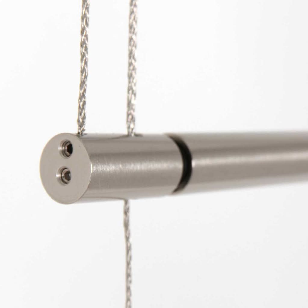 Suspension led cuisine barre acier linéaire Profilo – vue 4 – Designix.fr