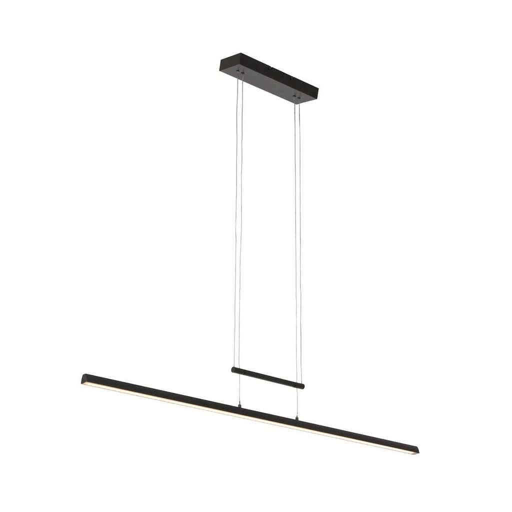 Suspension barre LED linéaire noire Profilo – vue 2 – Designix.fr