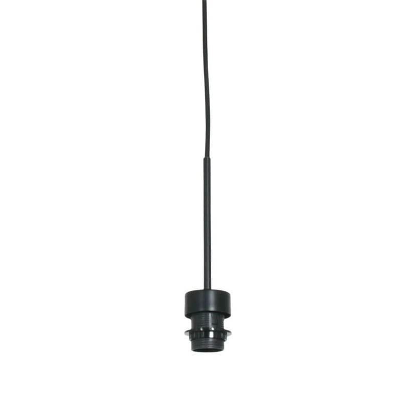 Lustre Noir Ajustable Pampilles