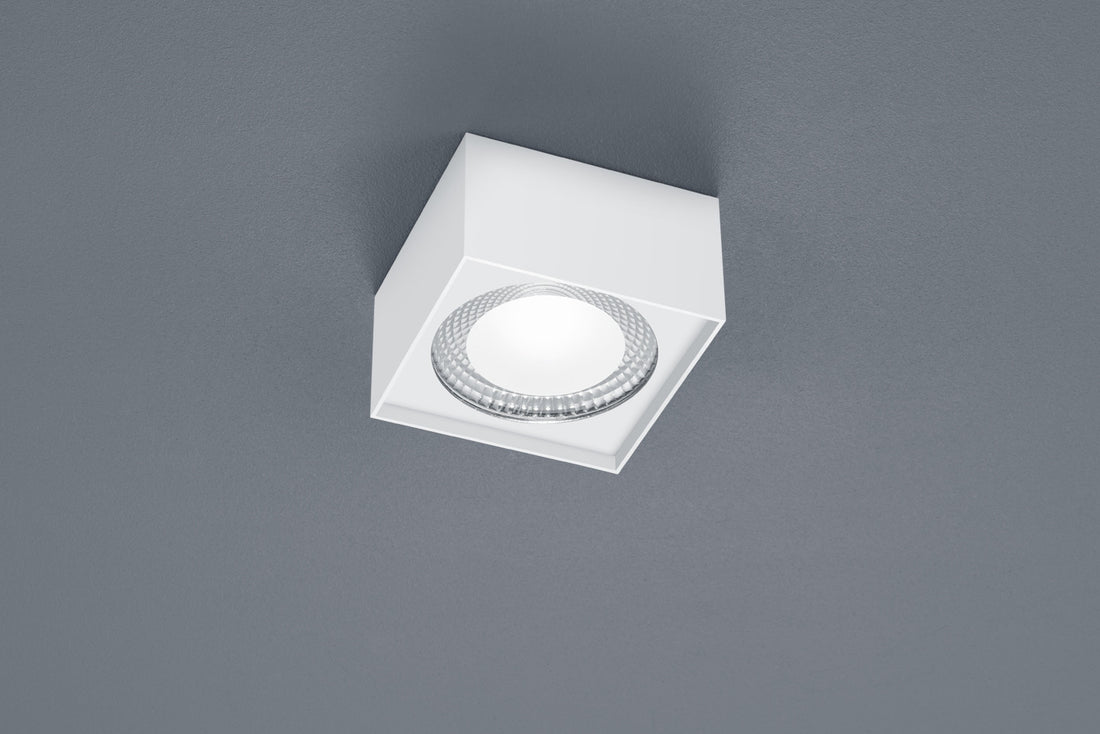 Plafonnier Kari blanc, L 12 cm