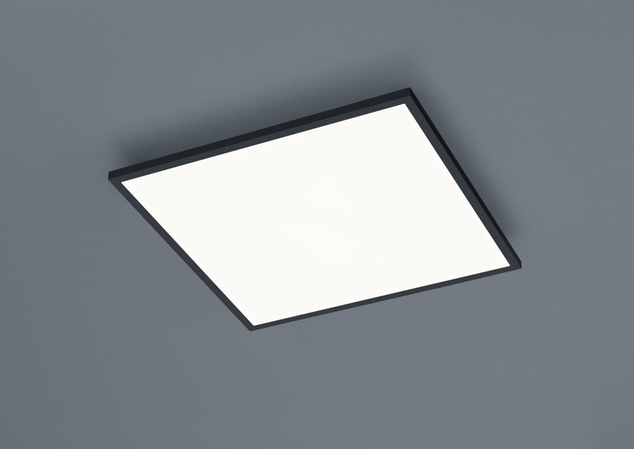 Détail rapproché du cadre noir fin et de la surface lumineuse blanche