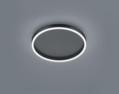 Plafonnier Sona noir, Ø 40 cm