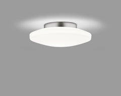 Plafonnier extérieur Kymo chromé, Ø 26 cm