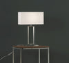 Lampe à poser Enna2 nickel, H 53 cm