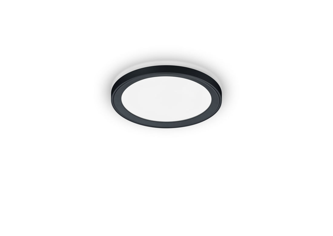 Plafonnier Dawa noir, Ø 33 cm