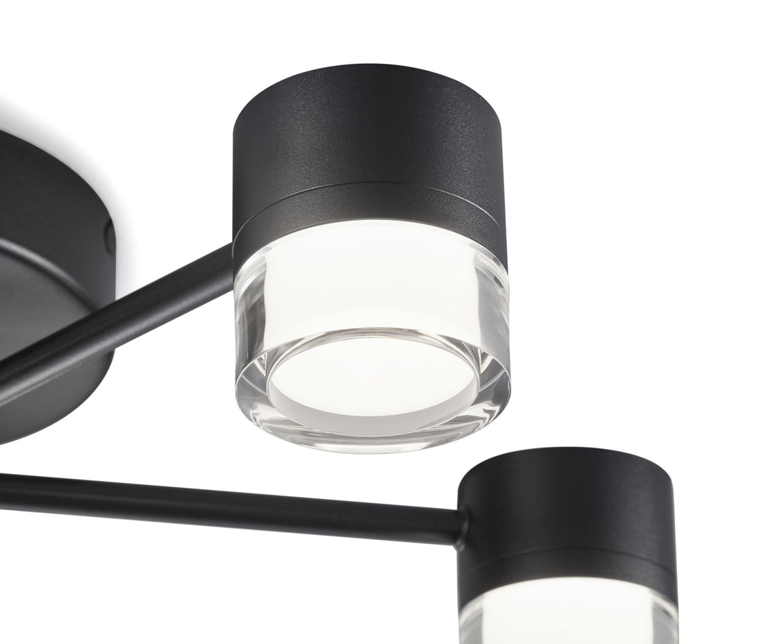 Plafonnier Kala noir, Ø 47,5 cm