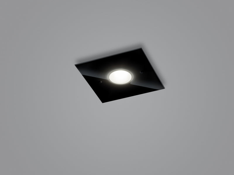 Plafonnier Nomi noir, L 23 cm