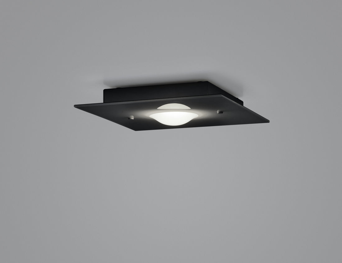 Plafonnier Nomi noir, L 23 cm