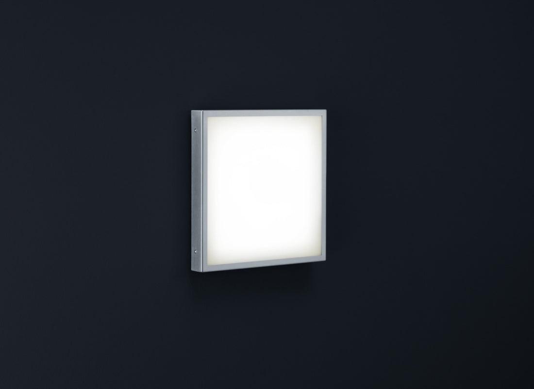 Applique extérieure Scala inox, L 32 cm