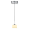 Suspension Abby aluminium et opale, verre, Ø 26 cm