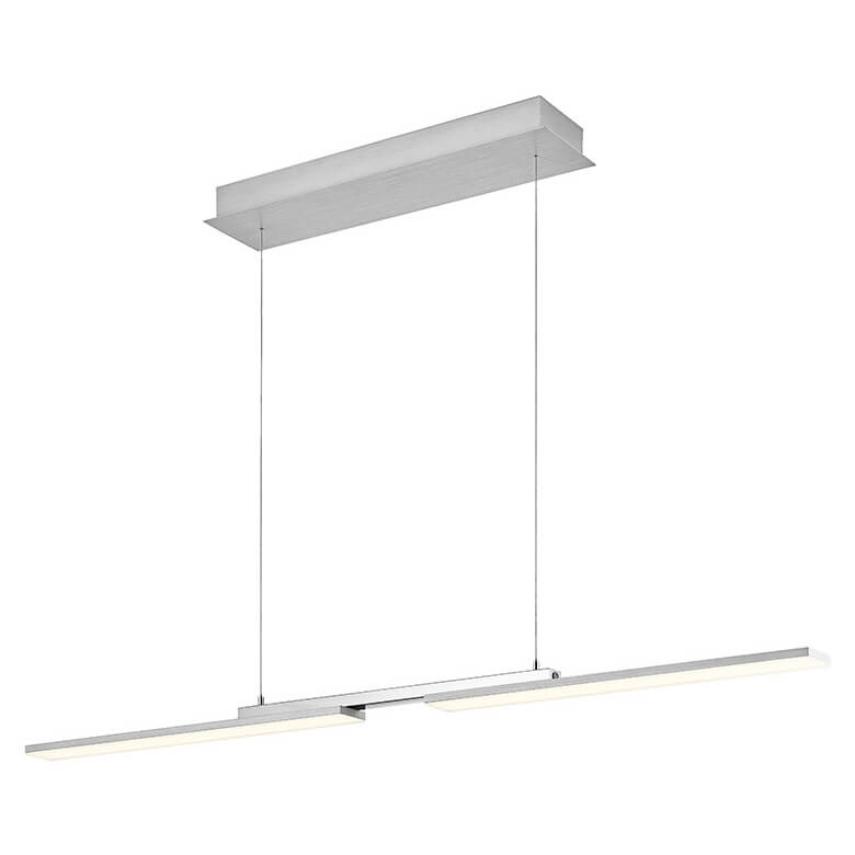 Vue en perspective montrant le bandeau lumineux LED allumé sous la structure