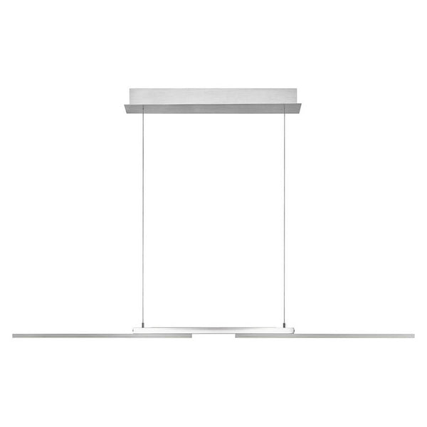 Suspension More nickel satiné, L 130 cm