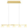 Suspension Jane opale, verre, L 86 cm