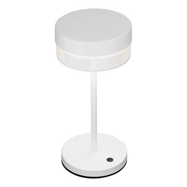 Lampe extérieure Mesh-B blanche, H 30 cm