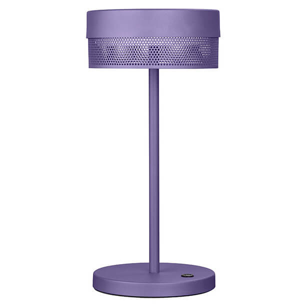 Lampe à poser sans fil Mesh-B violette, H 30 cm