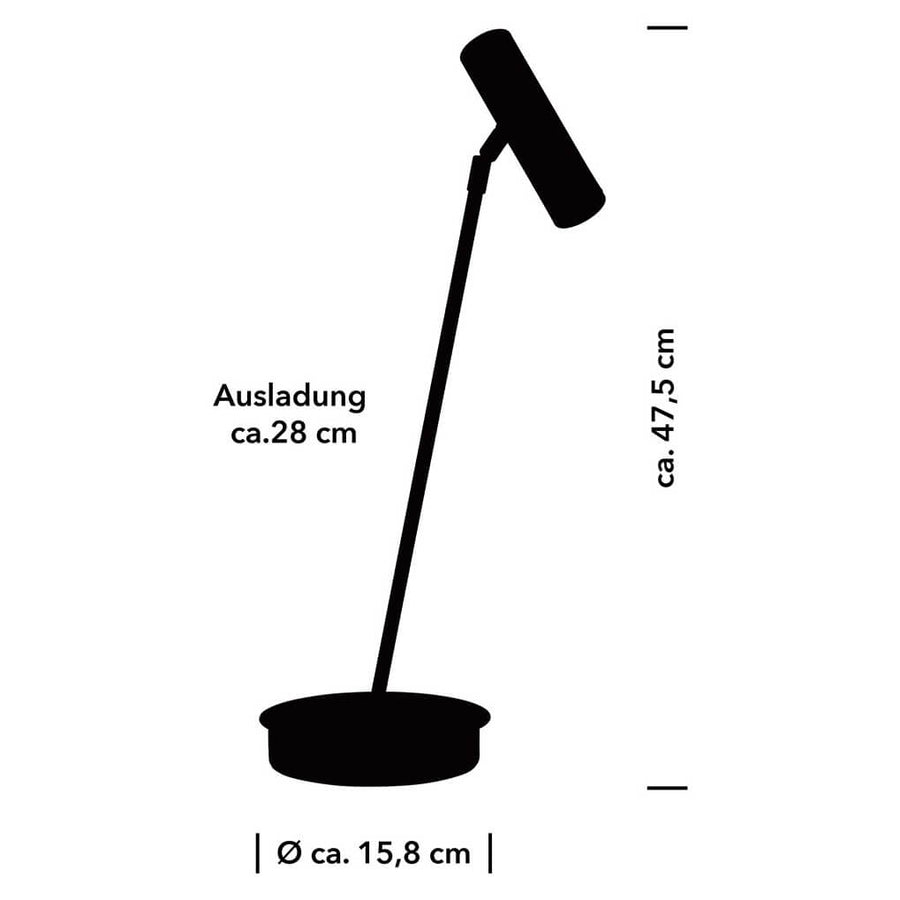 Lampe à poser Tom Pro noire