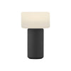Lampe à poser sans fil Tiny noire, H 13 cm