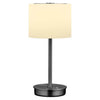 Lampe à poser Abby anthracite et opale, verre