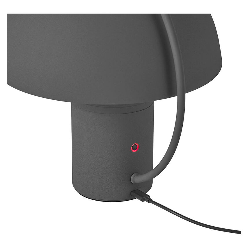 Lampe à poser sans fil Hedda noire, H 17,5 cm