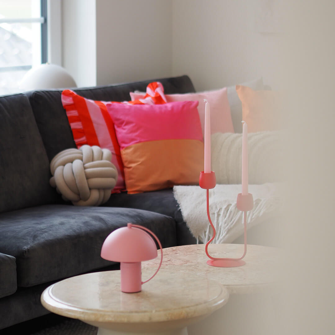 Lampe à poser sans fil Hedda rose