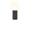 Lampe à poser sans fil Tiny noire, H 18 cm